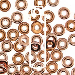 O BEADS (3.8X1MM)  CRYSTAL CAPRI GOLD - Mhai O' Mhai Beads
