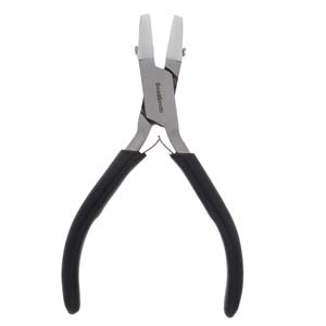 Nylon Jaw Chain Nose Pliers *BeadSmith (Black handle).  PL560 *With bonus replacement set of Nylon Head.