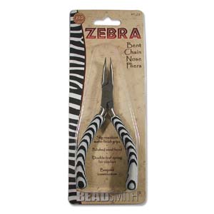 Bent Chain Nose Pliers (Zebra) *Pro Quality