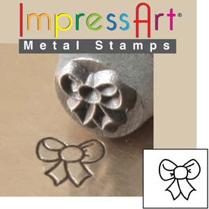 Ribbon Design Stamp *6mm - Mhai O' Mhai Beads
