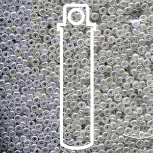 11/0 Czech Round Seed Beads  (White Pearl)  *approx 24 gram tube