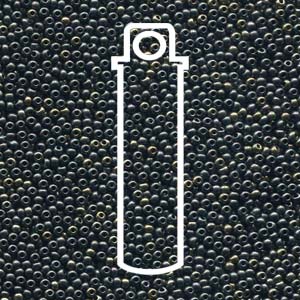 11/0 Czech Glass Round Seed Beads.  (Grey Rainbow)  Tube -Approx 24 Grams