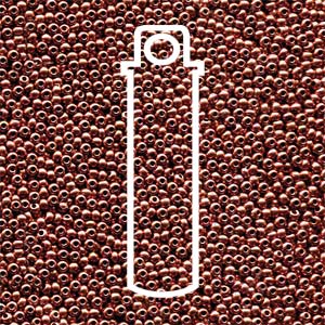 11/0 Czech Round Glass Seed Beads. (Bronze Copper) *24 gram TUBE