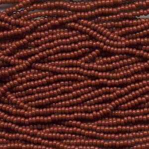 6/0 Czech  (BROWN OP)  6 String/Hnk -Approx 73 Grams - Mhai O' Mhai Beads
