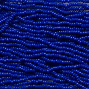 6/0 Czech  (BLUE)  6 String/Hnk -Approx 77 Grams - Mhai O' Mhai Beads

