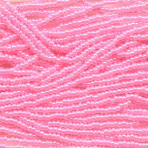 11/0 Czech (Pink Ceylon) 6 String/Hank  *Approx 17 gr - Mhai O' Mhai Beads
