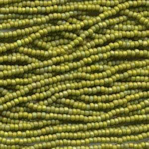 11/0 Czech (Olive OP MT AB) 6 String/Hank  *Approx 17 gr - Mhai O' Mhai Beads
