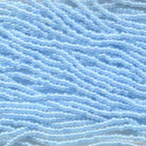 6/0 Czech (BLUE CEYLON AB)  6  String/Hnk -Approx 65 Grams - Mhai O' Mhai Beads
