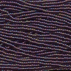6/0 Czech (PURPLE IRIS)  6  String/Hnk -Approx 76 Grams - Mhai O' Mhai Beads
