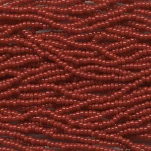 6/0 Czech  (DARK RED)  6 String/Hnk -Approx 72 Grams - Mhai O' Mhai Beads
