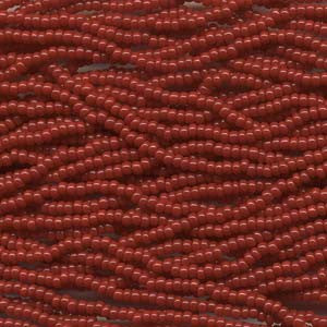 6/0 Czech  (DARK RED)  6 String/Hnk -Approx 72 Grams - Mhai O' Mhai Beads

