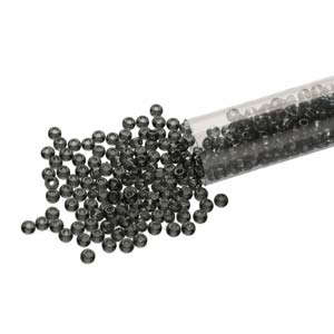 11/0 Czech Round Seed Beads (Black Diamond)  *approx 24 gram tube
