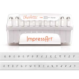 Charlotte Stamp Set *3mm (Uppercase/ Lowercase) & Number Set