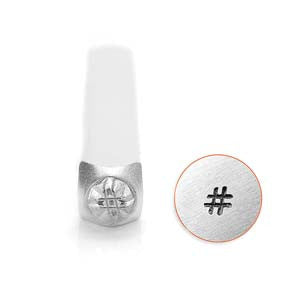 Hashtag Design Stamp *3 mm - Mhai O' Mhai Beads
