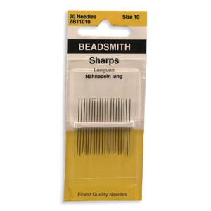 Beading Needles (SHARPS) *Longues.     See Drop Down For Size Options.