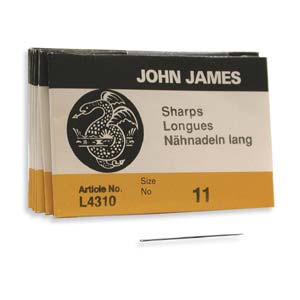 John James Beading Needles (See Drop Down for Size Options) (Sharps & Reg.). *Packed 25