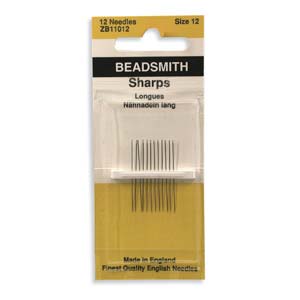Beading Needles (SHARPS) *Longues.     See Drop Down For Size Options.