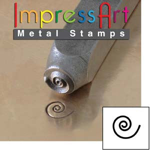 Swirl(S) Design Stamp(s) *6 mm & *9.5mm - Mhai O' Mhai Beads
 - 1
