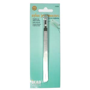 Tweezers (Bead Smith) Nylon Jaw Tweezers for Wire Straightening