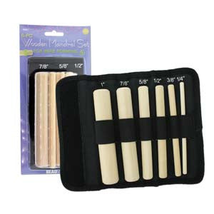 Wooden Mandrel Set for Wire Forming (6-pc) - Mhai O' Mhai Beads
