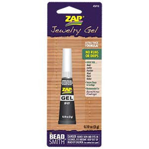 Zap Jewelry Super Glue.  .10oz (3g) - Mhai O' Mhai Beads
