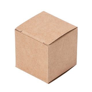 Kraft Paper Box.  Cube.  Ring/ Small items size.  3.8x3.8x3.8cm.   (Packed 10 Boxes).