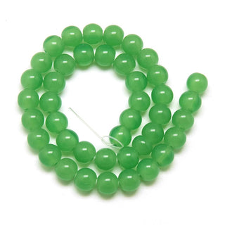 Glass Beads (8mm Round) "Imititation Jade"