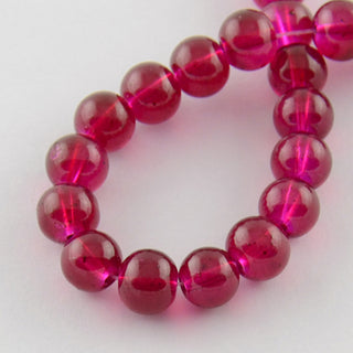 Glass  Rounds *Bold Beautiful Pink/ Purple! *See Drop Down for Size Options