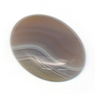 Cabochon *Agate (Natural Striped Agate *Greys/Tans) Oval 30 x 40mm approx.