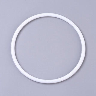 Plastic (White) Rings *Great for Dream Catcher(s) or Tree of Life.   (See Drop Down for Size Options)