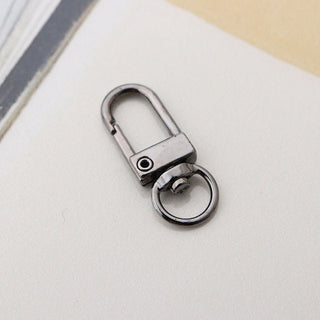 Alloy Swivel Clasps, Lanyard Push Gate Snap Clasps, (PACKED 5 CLASPS).  3.3x1.3x0.5cm, Hole: 10x7mm (See Drop Down for Color Finish Options)