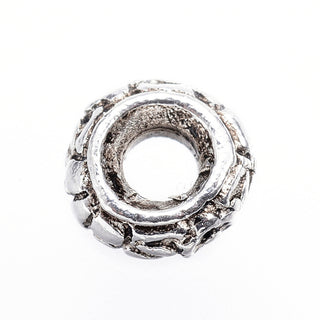 Tibetan Style Alloy Spacer Beads, Rondelle, Antique Silver, 6x3mm, Hole: 2.5mm  (Packed 25 Beads)