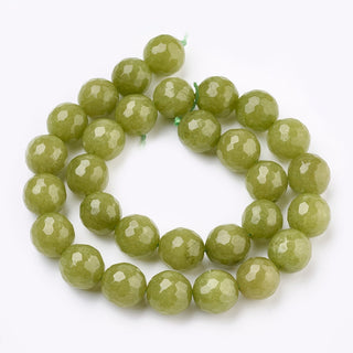Jade (Olive Green) 8mm Round (approx 49 Beads)