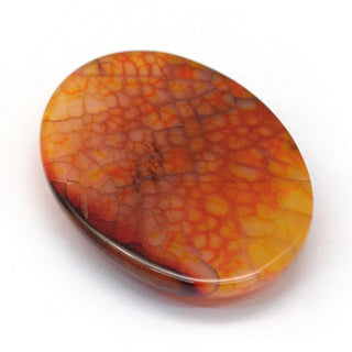 Cabochon *Agate (Crackle Goldenrod) Oval 30 x 40mm approx.