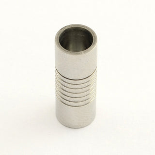 304 Stainless Steel Magnetic Clasps, Stainless Steel Color, 21x8x8mm, Hole: 6mm.  Sold Individually