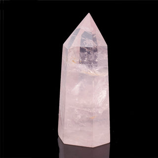 Natural Rose Quartz  Hexagon Prism, 34~100x15~40mm  (No hole.  Undrilled).  Sold per piece.  Size/ Weight is approx.