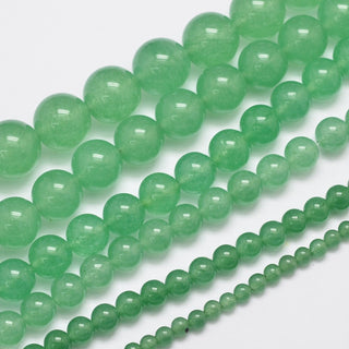 Jade (Mid Green) 8mm Round (approx 49 Beads)
