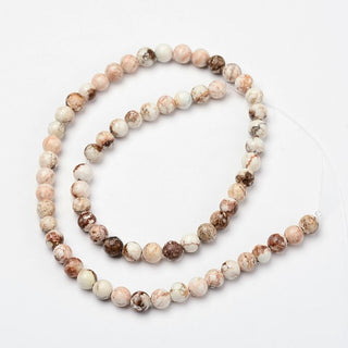 Howlite (Natural Banded)  *see drop down for size options.