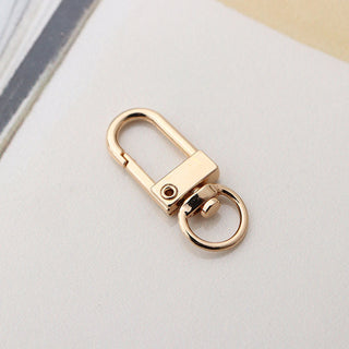 Alloy Swivel Clasps, Lanyard Push Gate Snap Clasps, (PACKED 5 CLASPS).  3.3x1.3x0.5cm, Hole: 10x7mm (See Drop Down for Color Finish Options)
