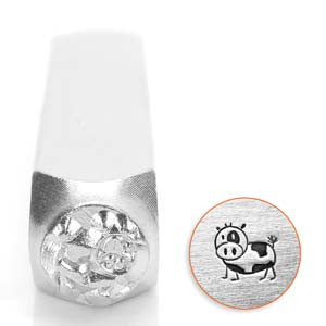 Moo the Cow Design Stamp *6 mm - Mhai O' Mhai Beads
