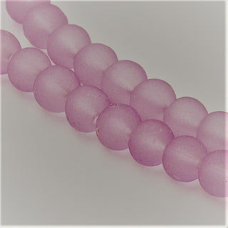 Glass Beads Frosted Engineered Beach Glass (Periwinkle)  *See Drop Down for Size Options