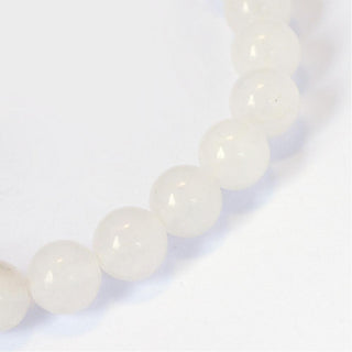 Jade (Shades of White) 8mm Round (approx 50 Beads)