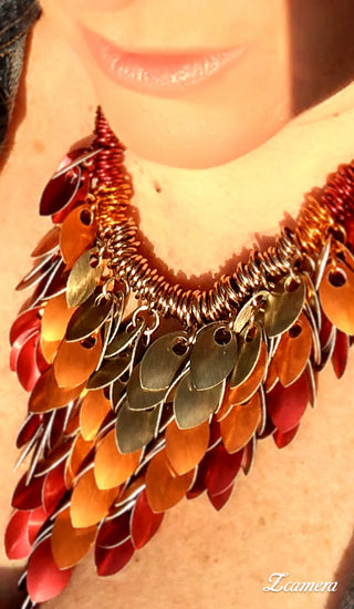 Elemental Leaves (Necklace)  *Blue Buddha Boutique (PDF, Paper Instructions and Full Kits Available)